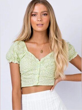 Princess Polly Laguna Top in Green
